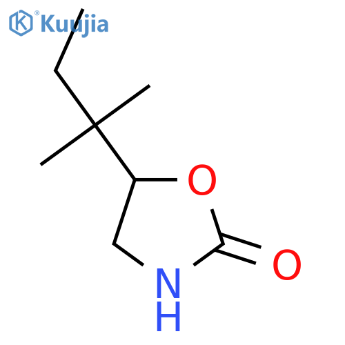 5-(2-methylbutan-2-yl)-1,3-oxazolidin-2-one structure