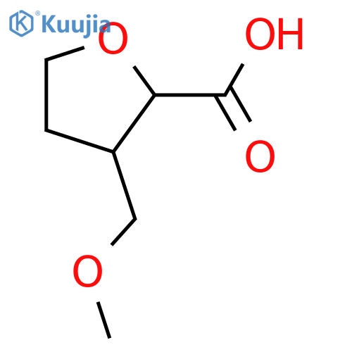 3-(methoxymethyl)oxolane-2-carboxylic acid structure