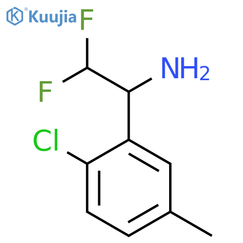 1-(2-Chloro-5-methylphenyl)-2,2-difluoroethan-1-amine structure