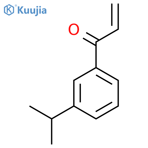 1-3-(propan-2-yl)phenylprop-2-en-1-one structure