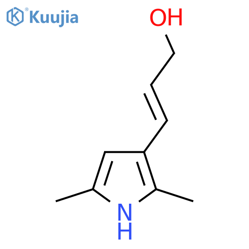 3-(2,5-dimethyl-1H-pyrrol-3-yl)prop-2-en-1-ol structure