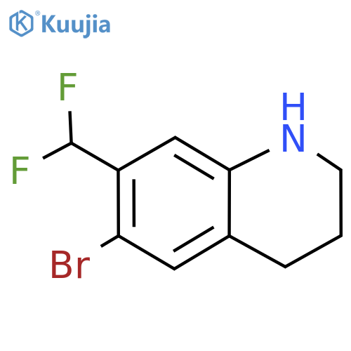 6-Bromo-7-(difluoromethyl)-1,2,3,4-tetrahydroquinoline structure