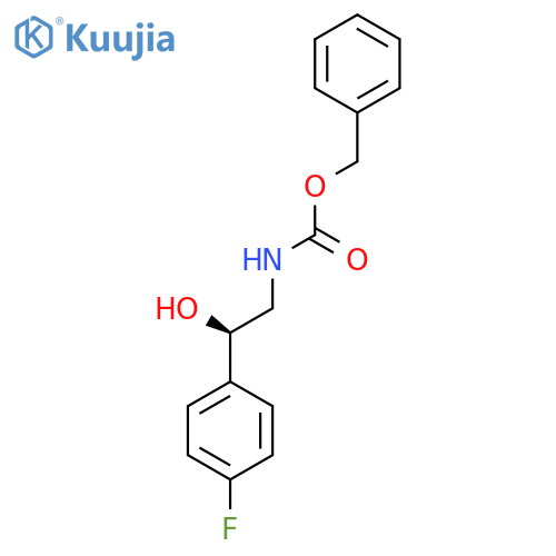 benzyl N-(2R)-2-(4-fluorophenyl)-2-hydroxyethylcarbamate structure