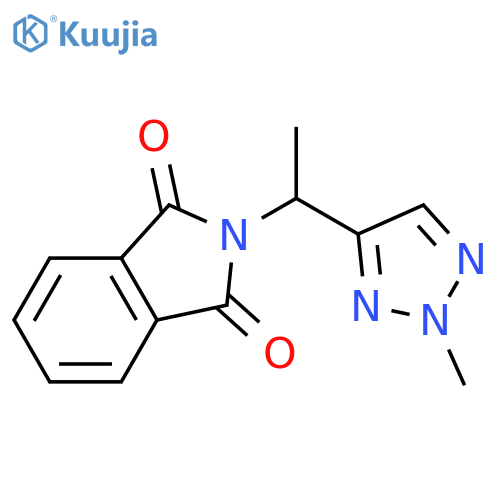 2-1-(2-methyl-2H-1,2,3-triazol-4-yl)ethyl-2,3-dihydro-1H-isoindole-1,3-dione structure