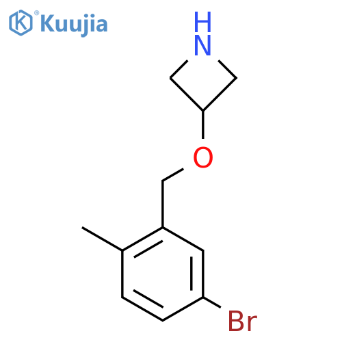 3-(5-bromo-2-methylphenyl)methoxyazetidine structure