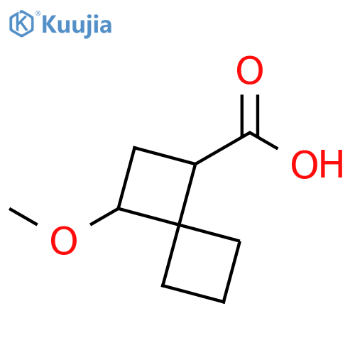 Spiro[3.3]heptane-1-carboxylic acid, 3-methoxy- structure