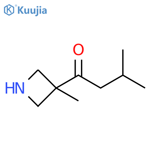 3-Methyl-1-(3-methylazetidin-3-yl)butan-1-one structure