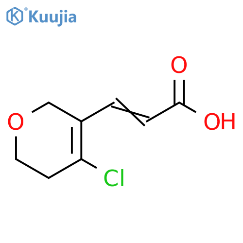 3-(4-chloro-5,6-dihydro-2H-pyran-3-yl)prop-2-enoic acid structure