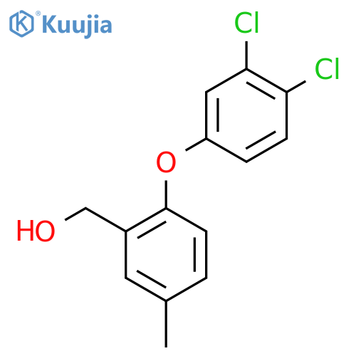 [2-(3,4-Dichlorophenoxy)-5-methylphenyl]methanol structure