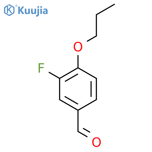 3-Fluoro-4-propoxybenzaldehyde structure