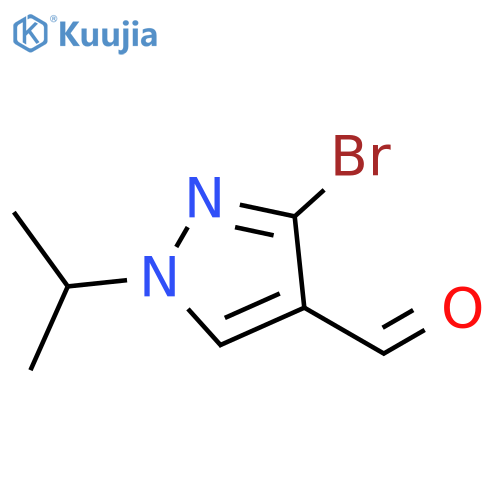 3-bromo-1-(propan-2-yl)-1H-pyrazole-4-carbaldehyde structure