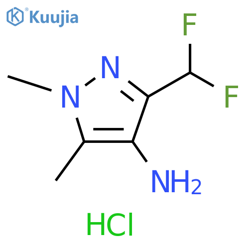 3-(difluoromethyl)-1,5-dimethyl-1H-pyrazol-4-amine structure