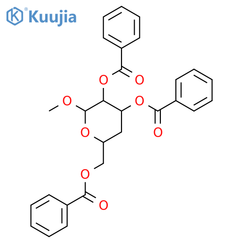 Methyl 2,3,6-Tri-O-benzoyl-4-deoxy-a-D-glucopyranoside structure