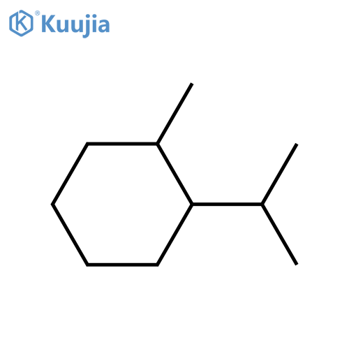Cyclohexane, 1-methyl-2-(1-methylethyl)-, cis- structure