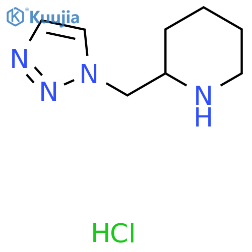 2-(1H-1,2,3-Triazol-1-ylmethyl)piperidine hydrochloride structure