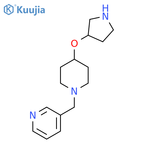 3-{[4-(Pyrrolidin-3-yloxy)piperidin-1-yl]methyl}pyridine structure