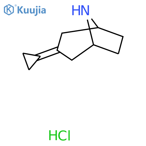 3-Cyclopropylidene-8-azabicyclo[3.2.1]octane hydrochloride structure