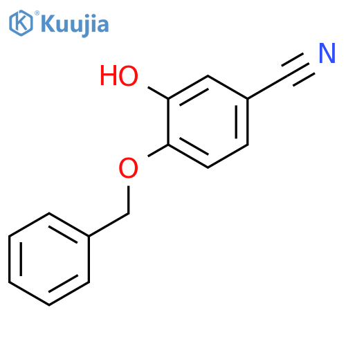 2-(Benzyloxy)-5-cyanophenol structure