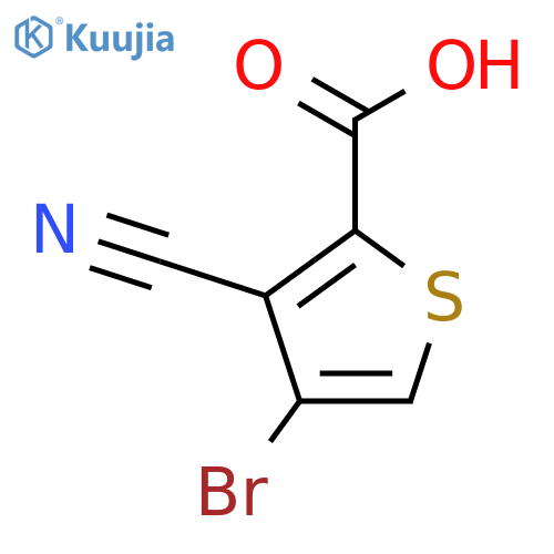 4-Bromo-3-cyanothiophene-2-carboxylic acid structure