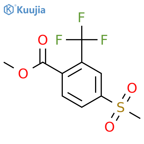 Methyl 4-methanesulfonyl-2-(trifluoromethyl)benzoate structure