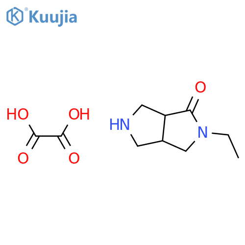 2-Ethyl-hexahydro-pyrrolo[3,4-c]pyrrol-1-one oxalate structure