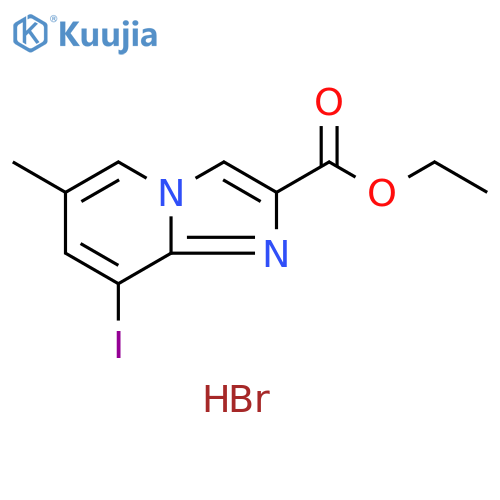 8-Iodo-6-Methyl-iMidazo[1,2-a]pyridine-2-carboxylic acid ethyl ester hydrobroMide structure