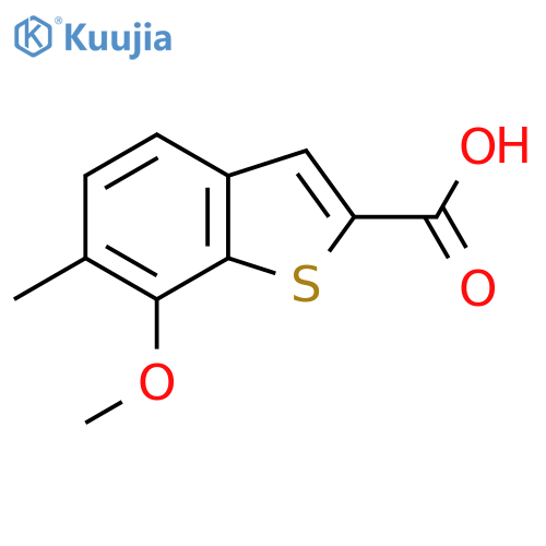 7-Methoxy-6-methyl-1-benzothiophene-2-carboxylic acid structure