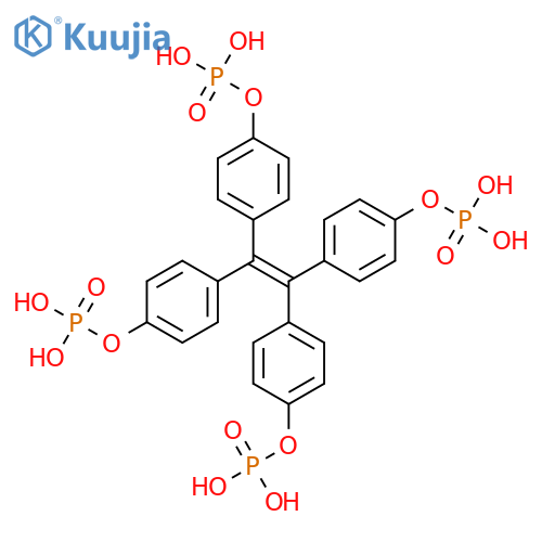 4-(1,2,2-Tris(4-(phosphonooxy)phenyl)vinyl)phenyl dihydrogen phosphate structure