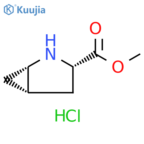 methyl (1S,3S,5S)-2-azabicyclo3.1.0hexane-3-carboxylate hydrochloride structure