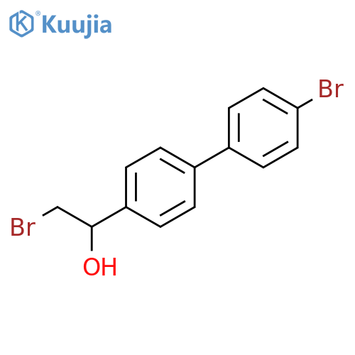 2-bromo-1-4-(4-bromophenyl)phenylethan-1-ol structure