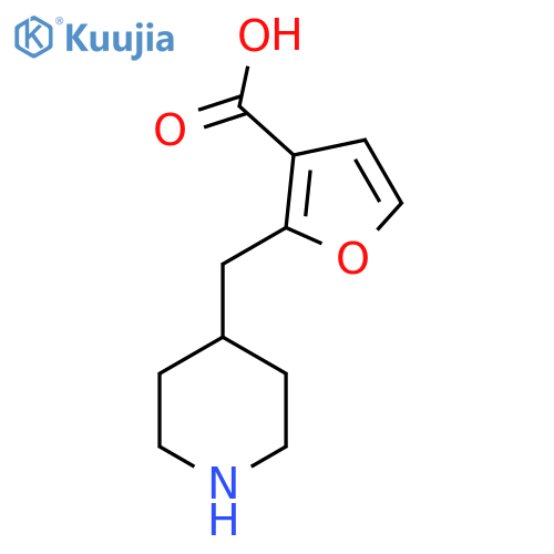 2-(piperidin-4-yl)methylfuran-3-carboxylic acid structure