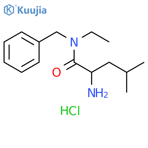 2-amino-N-benzyl-N-ethyl-4-methylpentanamide hydrochloride structure