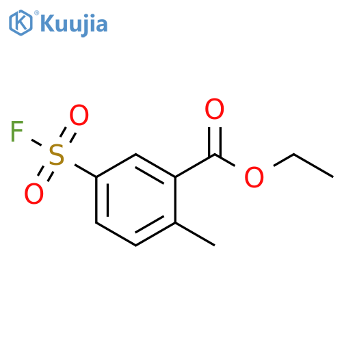 ethyl 5-(fluorosulfonyl)-2-methylbenzoate structure