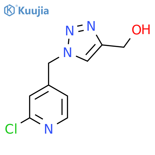 (1-((2-chloropyridin-4-yl)methyl)-1H-1,2,3-triazol-4-yl)methanol structure