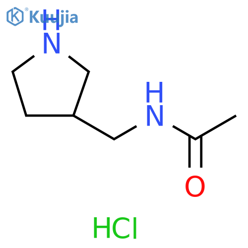 N-(Pyrrolidin-3-ylmethyl)acetamide hydrochloride structure