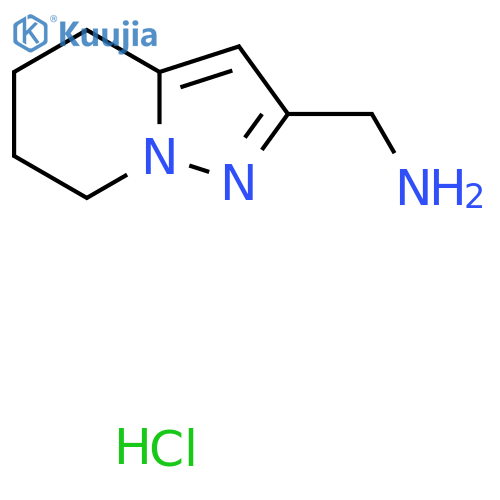 {4H,5H,6H,7H-pyrazolo1,5-apyridin-2-yl}methanamine hydrochloride structure