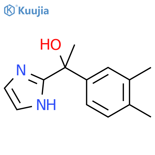1-(3,4-Dimethylphenyl)-1-(1h-imidazol-2-yl)ethan-1-ol structure