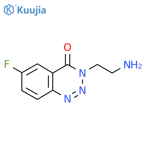 3-(2-Aminoethyl)-6-fluorobenzo[d][1,2,3]triazin-4(3H)-one structure