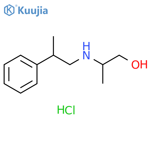 2-(2-phenylpropyl)aminopropan-1-ol hydrochloride structure