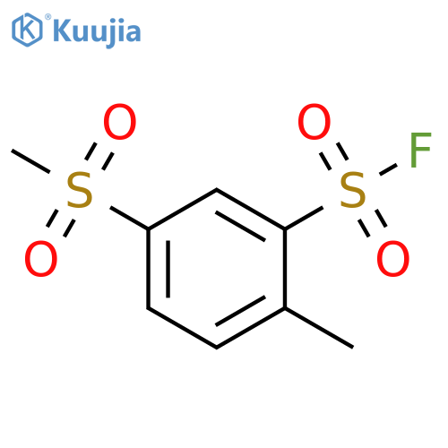 5-methanesulfonyl-2-methylbenzene-1-sulfonyl fluoride structure