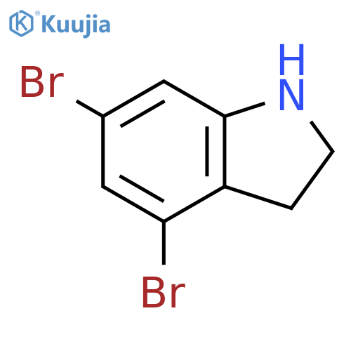 4,6-Dibromoindoline structure