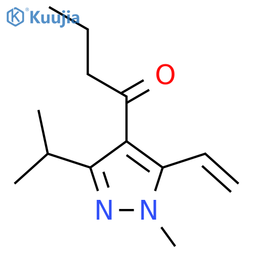 1-(3-Isopropyl-1-methyl-5-vinyl-1H-pyrazol-4-yl)butan-1-one structure