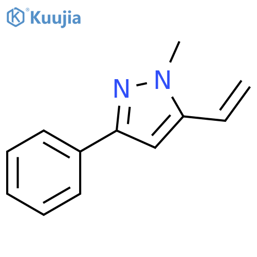 5-ethenyl-1-methyl-3-phenyl-1H-pyrazole structure