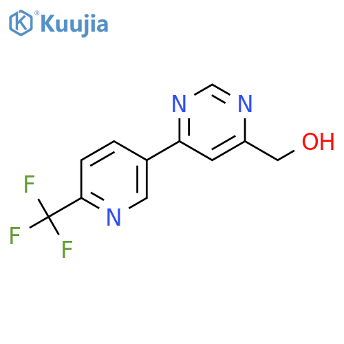(6-(6-(Trifluoromethyl)pyridin-3-yl)pyrimidin-4-yl)methanol structure