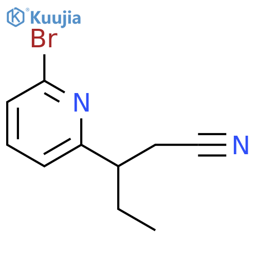 2-Pyridinepropanenitrile, 6-bromo-β-ethyl- structure