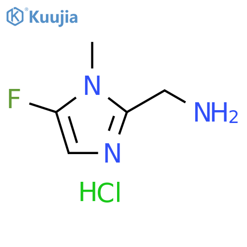 (5-Fluoro-1-methyl-1H-imidazol-2-yl)methanamine hydrochloride structure