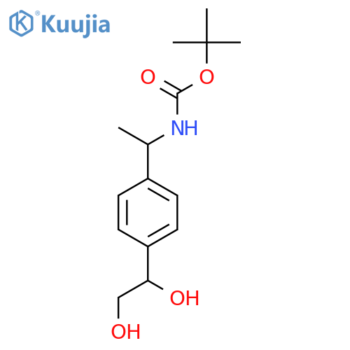 Tert-Butyl (1-(4-(1,2-dihydroxyethyl)phenyl)ethyl)carbamate structure