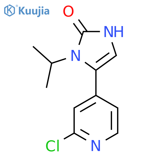 5-(2-Chloropyridin-4-yl)-1-isopropyl-1H-imidazol-2(3H)-one structure