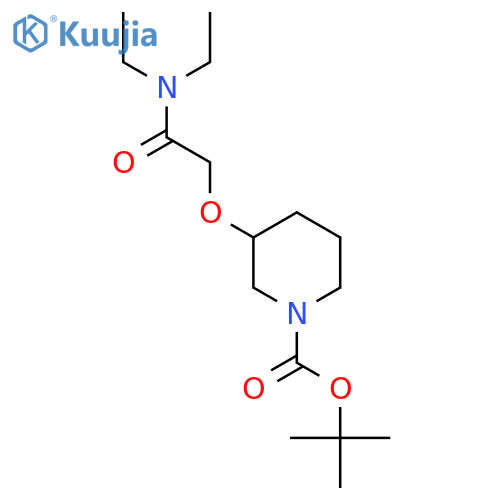 Tert-Butyl 3-(2-(diethylamino)-2-oxoethoxy)piperidine-1-carboxylate structure