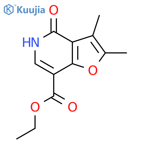 Ethyl 2,3-dimethyl-4-oxo-4,5-dihydrofuro[3,2-c]pyridine-7-carboxylate structure